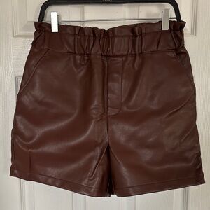 Express High Waist Brown Shorts